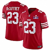 Men & Women & Youth San Francisco 49ers #23 Christian McCaffrey Red 2024 F.U.S.E. Super Bowl LVIII Patch Vapor Untouchable Limited Jersey,baseball caps,new era cap wholesale,wholesale hats